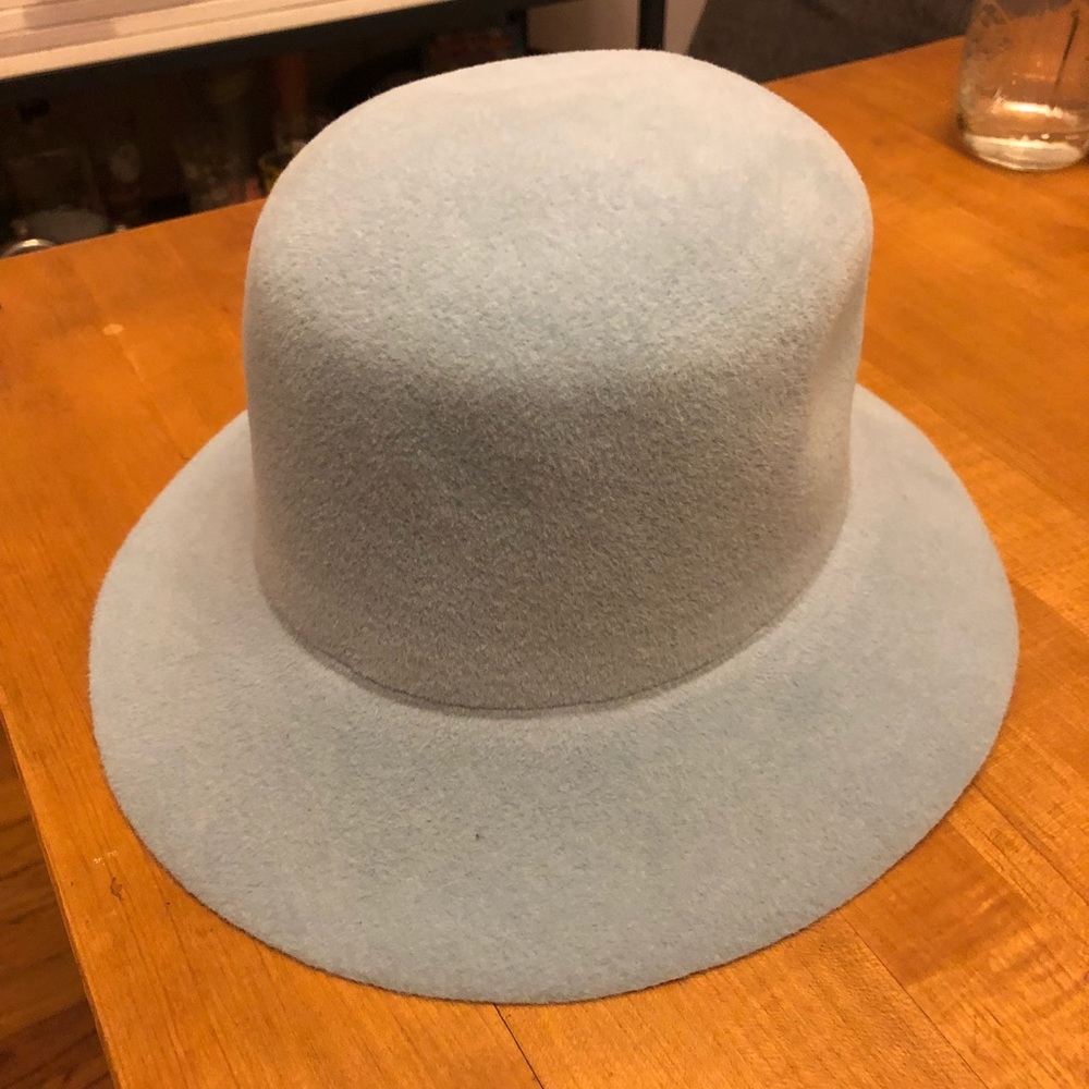 Clyde Sky Blue Angora Hat